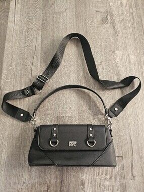 Steve Madden Black Crossbody Bag with Wide Strap